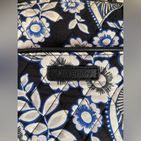 Vera Bradley Signature Trimmed Satchel Snow Lotus Floral - Picture 2 of 14